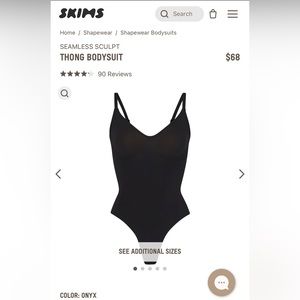 SKIMS Bodysuit in ONYX